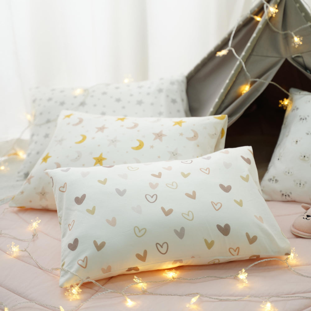 One-pack Bunnikins & Clover toddler pillow with pillowcase
