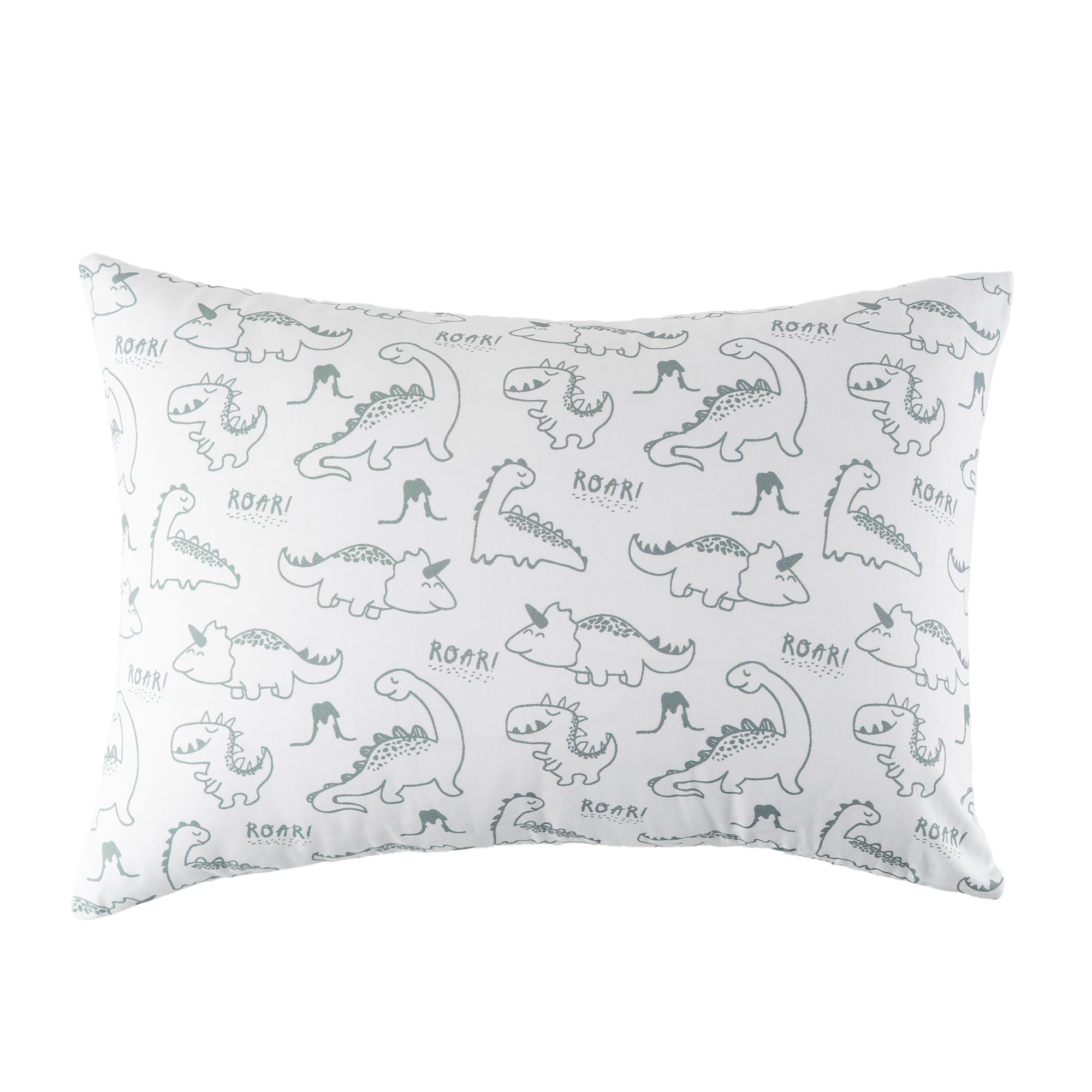 Bunnikins & Clover toddler pillow 13x18 close-up of soft cotton fabric for comfort