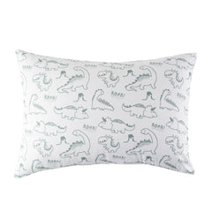 Bunnikins & Clover toddler pillow 13x18 close-up of soft cotton fabric for comfort