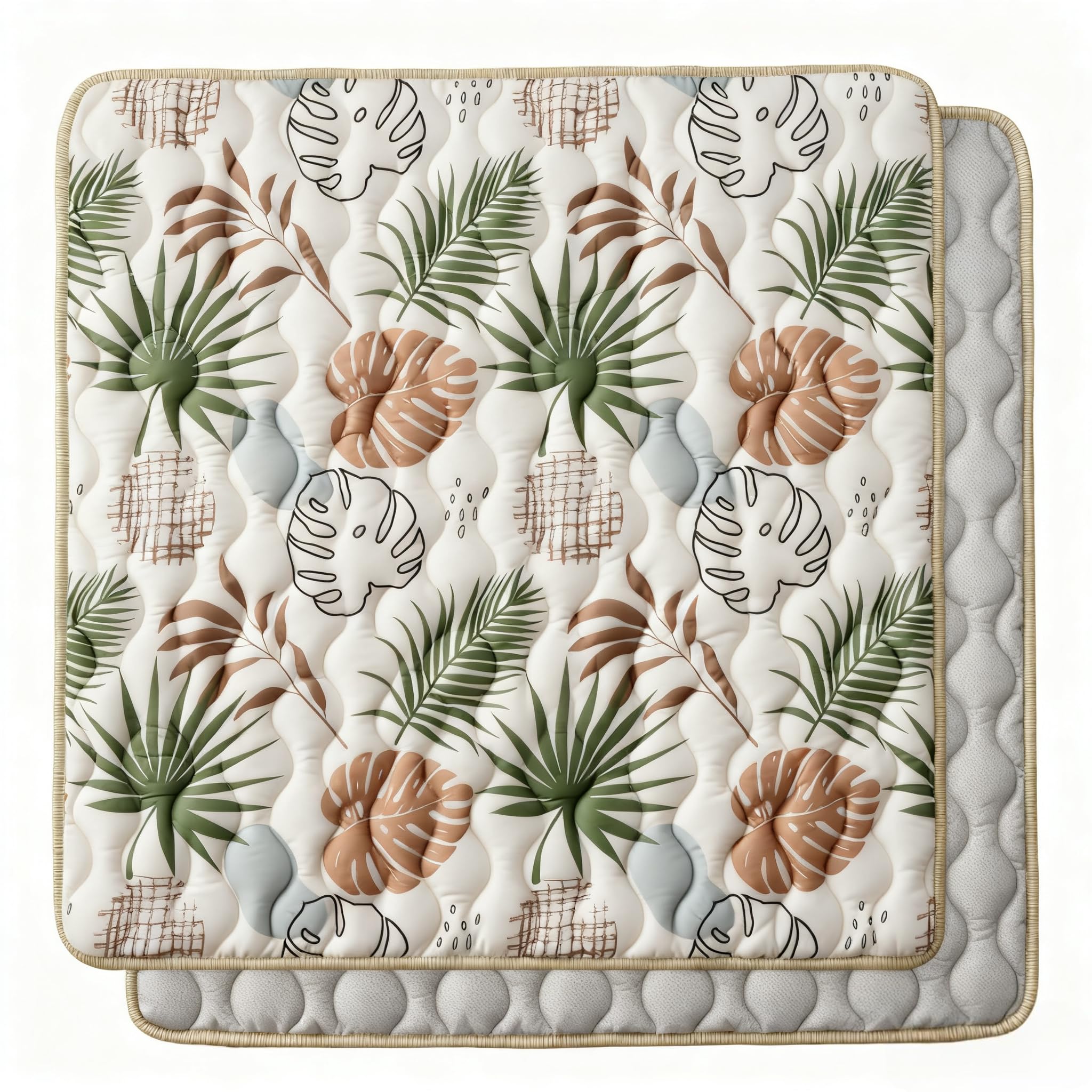 Bunnikins & Clover floor mat for baby, 50x50, folded for storage