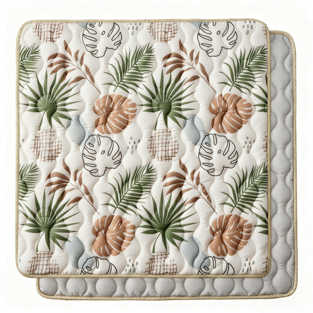 Bunnikins & Clover floor mat for baby, 50x50, folded for storage