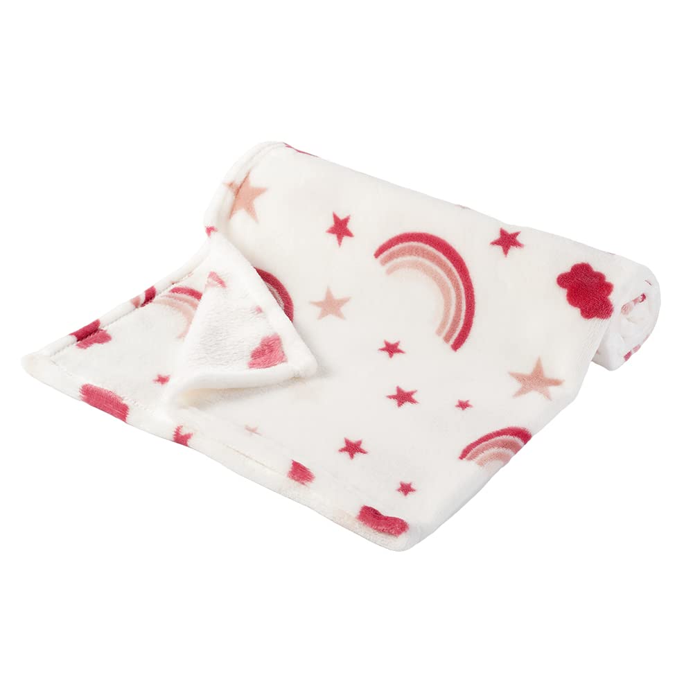 Bunnikins & Clover floral print blanket adds color to crib time and inspires imaginative play