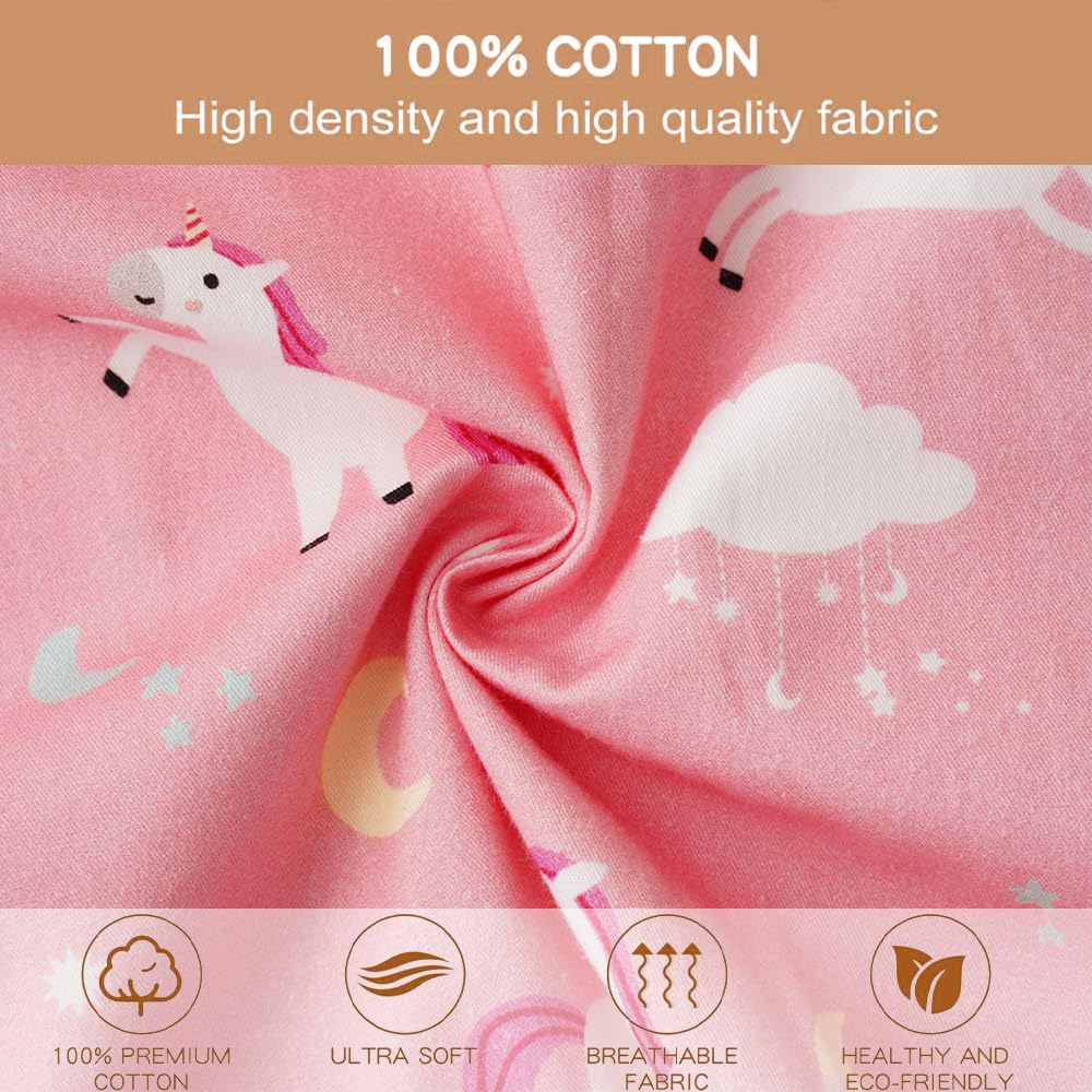 Bunnikins & Clover pillowcase 13x18 fits snugly for tidy toddler bedding