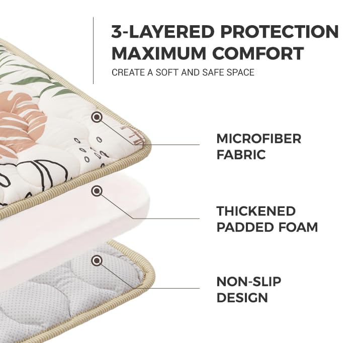 Bunnikins & Clover premium foam play mat cushions gentle tumbles