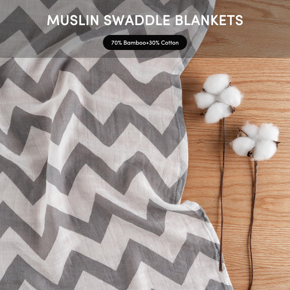 Bunnikins and Clover swaddle blanket measures 47x47 inches for full wrap