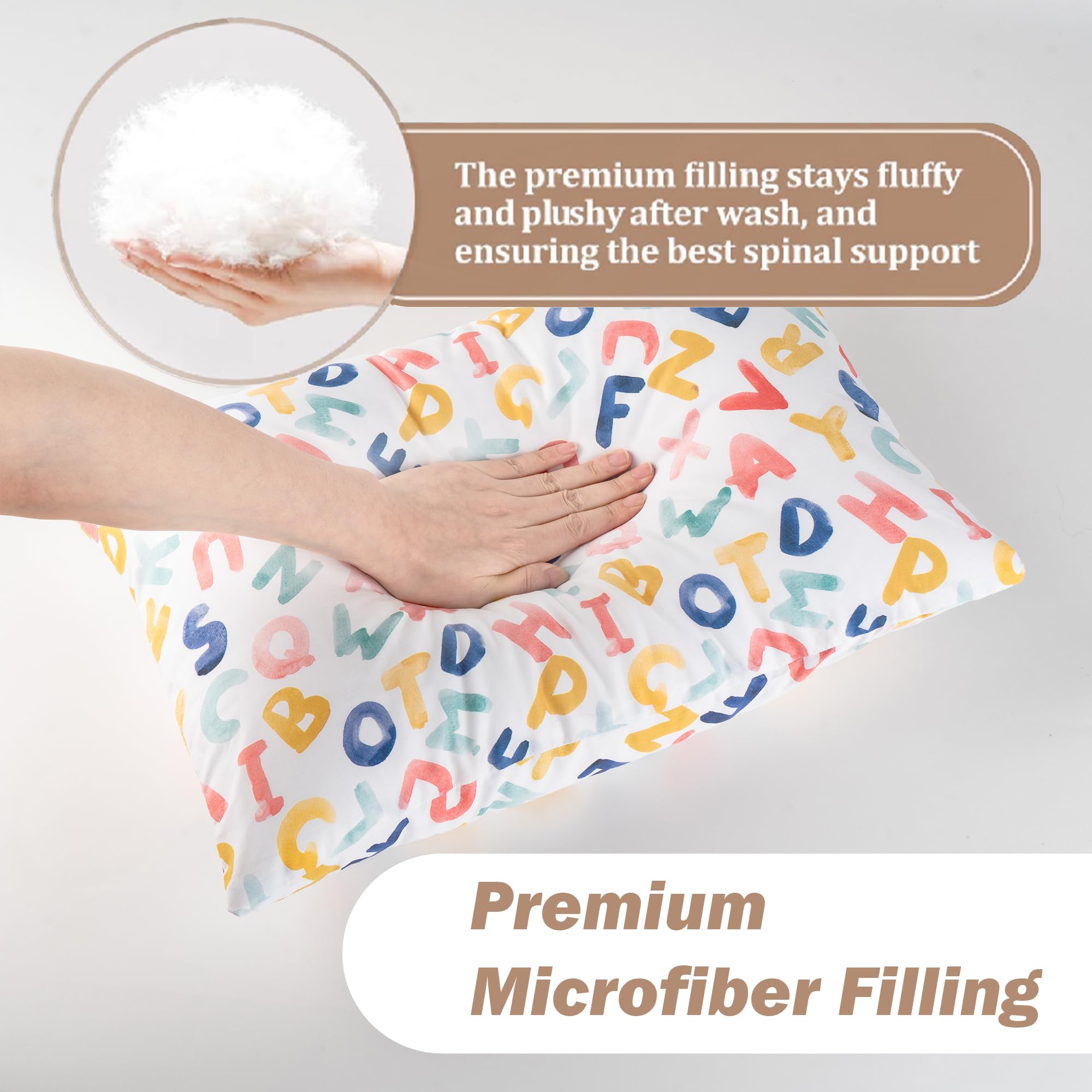 Balanced filling provides gentle neck and head support for toddlers.