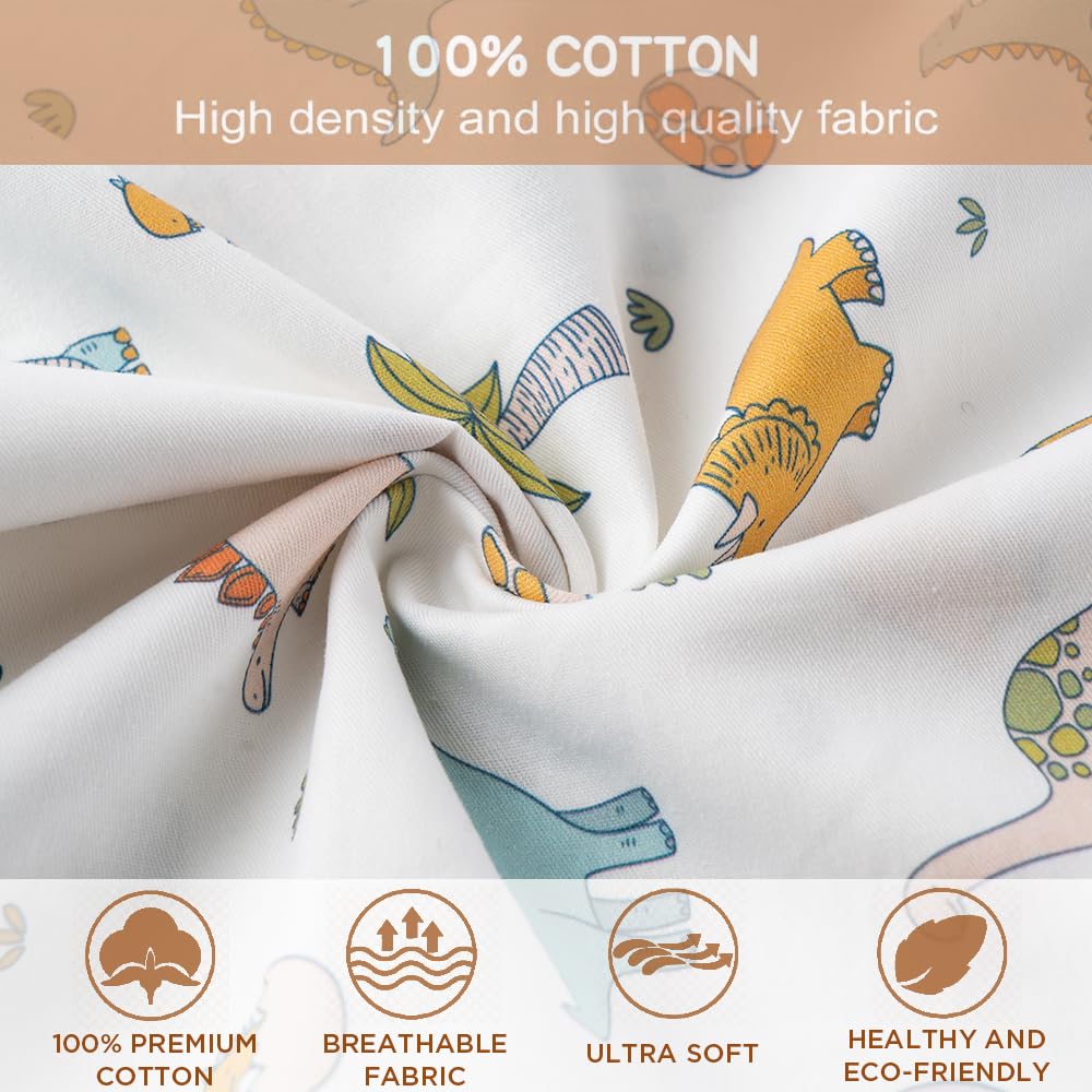 Bunnikins & Clover pillowcase print with neutral design for any nursery