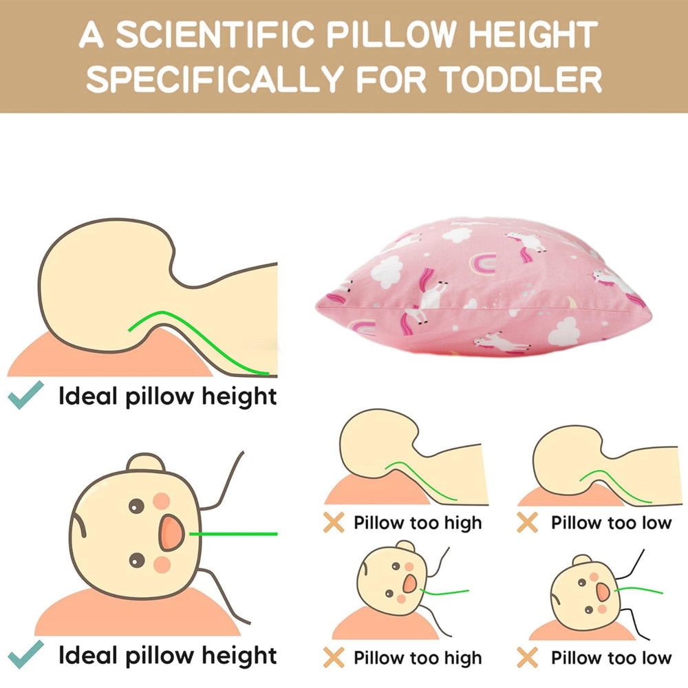 Travel-ready toddler pillow ideal for car rides, plane trips, and camping