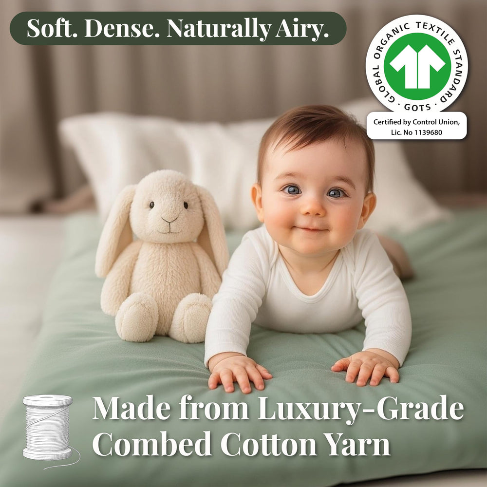 Bunnyjik Turkish long-staple cotton delivers lasting softness.