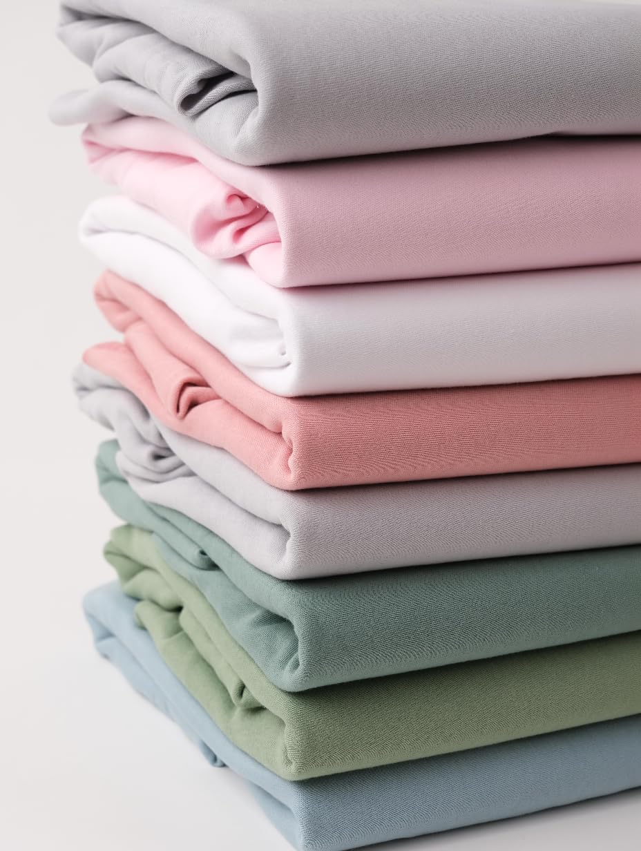 Bunnyjik oversized 33x20 bassinet sheets shown for shrinkage-ready fit.