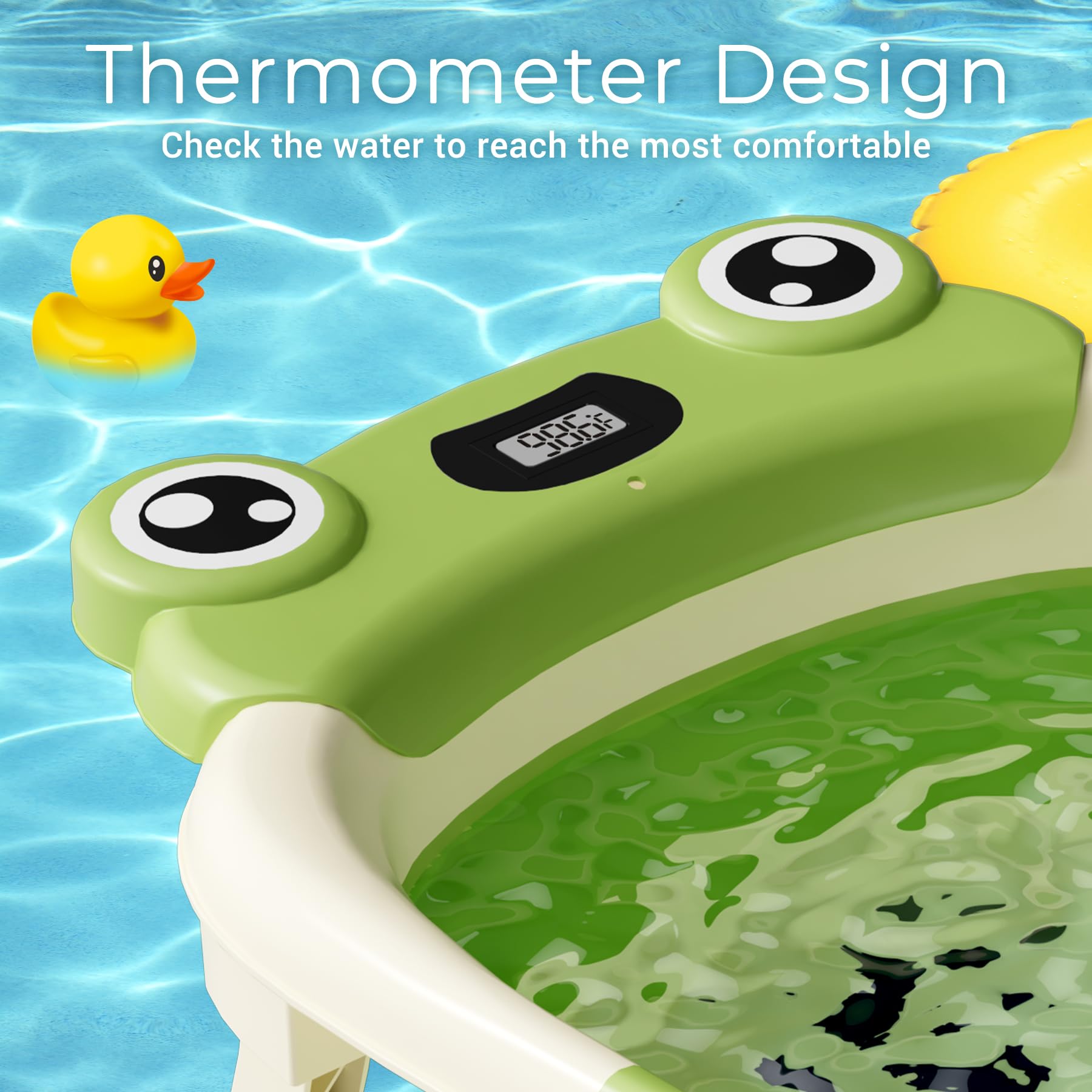 Bunwag Baby Bathtub with adjustable shoulder straps for newborn positioning