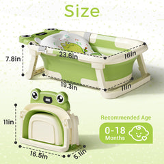 Bunwag Baby Bathtub temperature sensor shows safe bathwater temperature