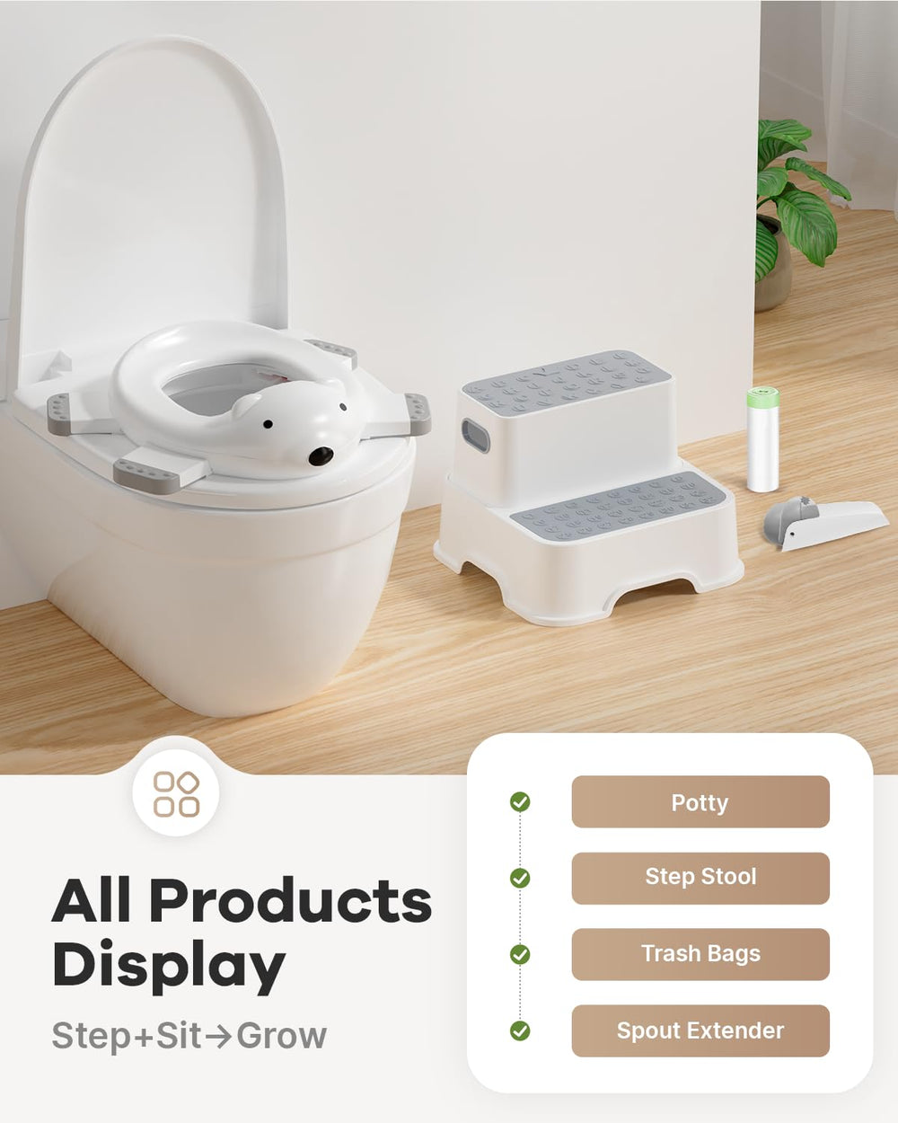 Bunwag toddler step stool lightweight design helps kids reach sinks safely