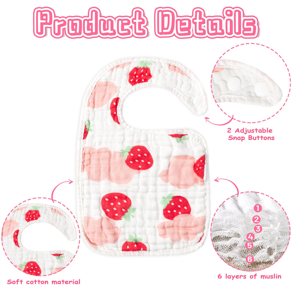BUoonyer bibs unicorn pattern brightens teething time and messes.