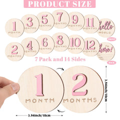 Burbell pink weight height card helps track growth milestones in keepsake albums