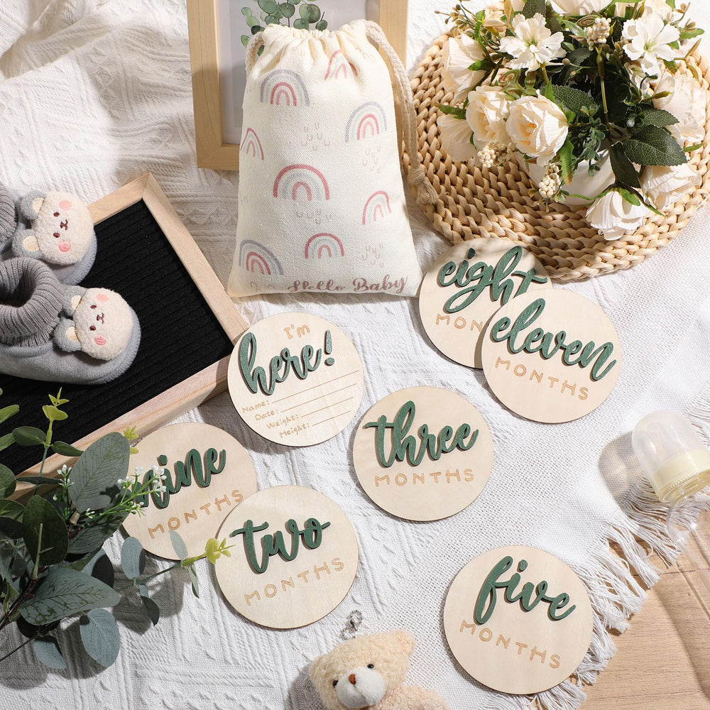 Burbell double-sided hello world disc captures growing moments.