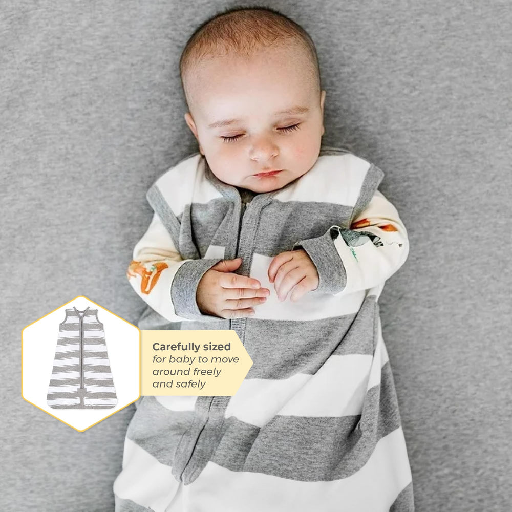 Burt's Bees Baby Beekeeper wearable blanket in sizes S to XL to grow with your baby