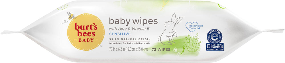 Pediatrician-tested Burt's Bees Baby wipes for everyday gentle care.