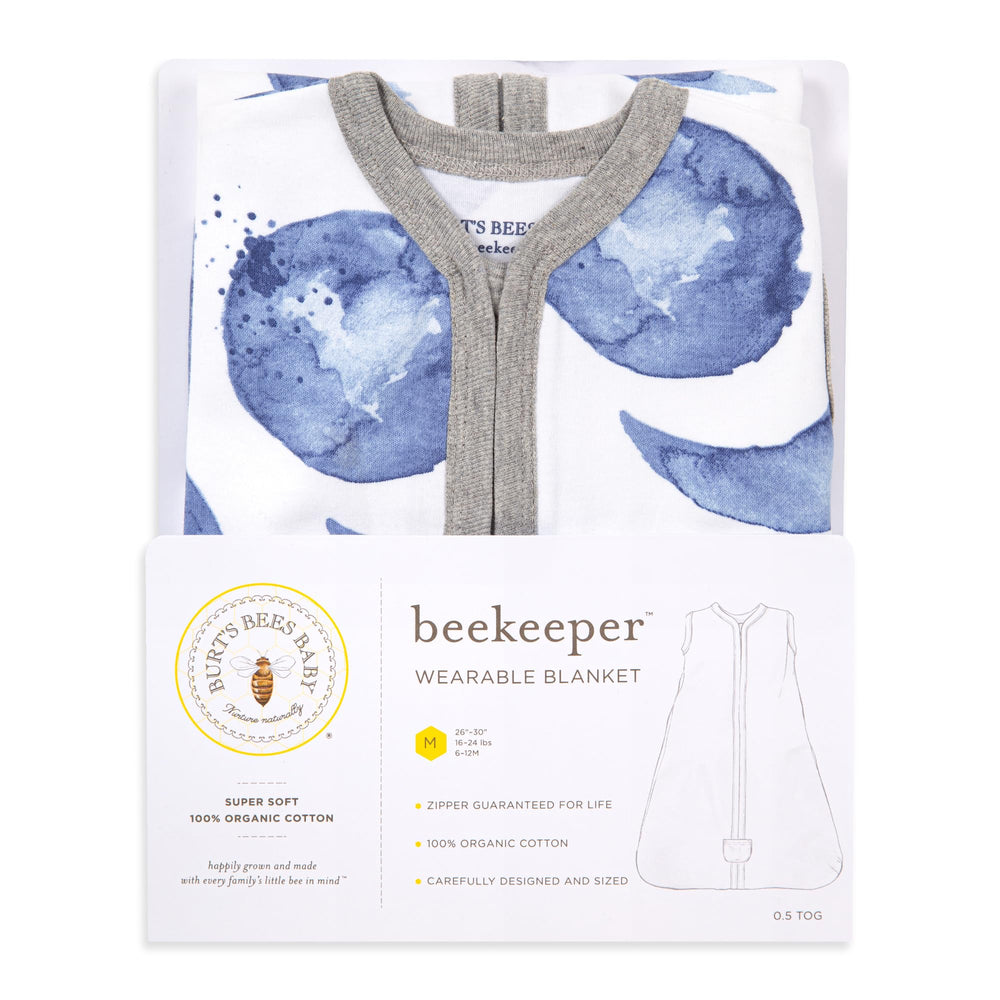 Gift-ready Burt's Bees Baby Beekeeper wearable blanket packaging