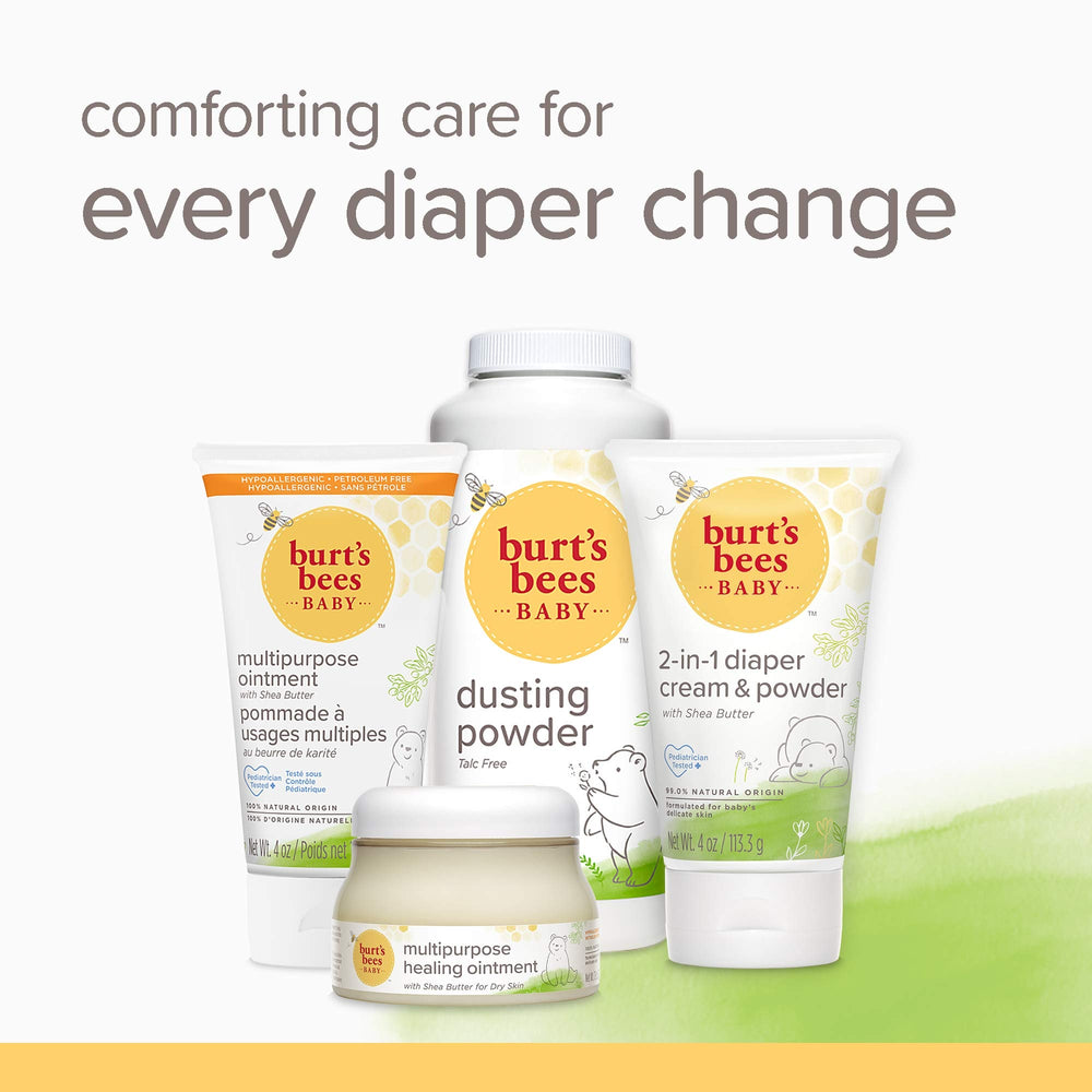 Burt's Bees Baby Powder gentle sprinkle during diaper change.