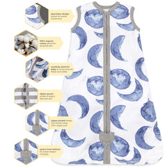 Interior zipper guard on Burt's Bees Baby Beekeeper wearable blanket for safer changes