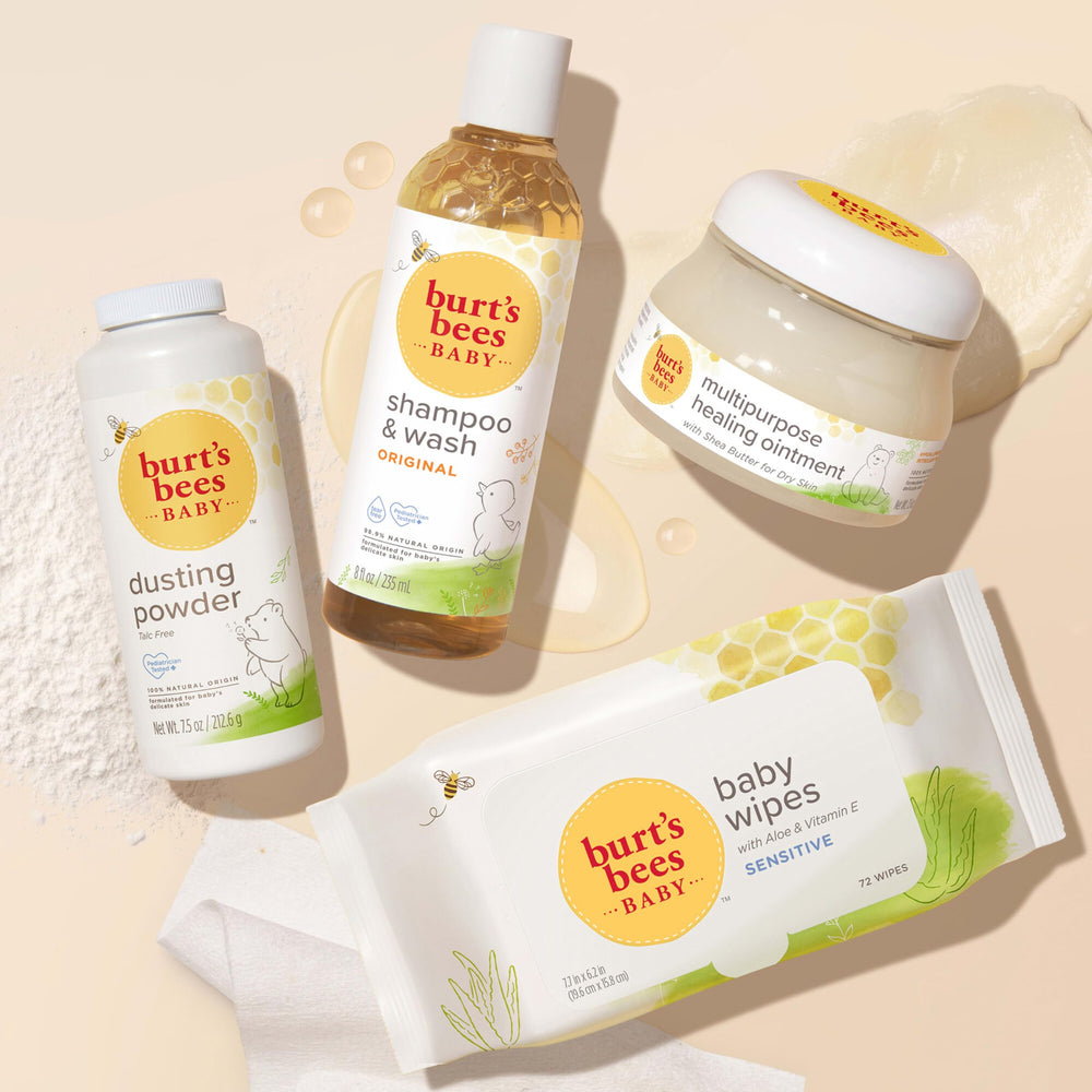 Burt's Bees Baby Wipes fragrance free for careful cleansing