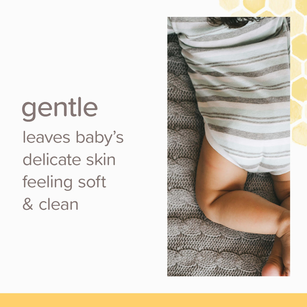 Burt's Bees Baby Wipes unscented texture for gentle cleansing