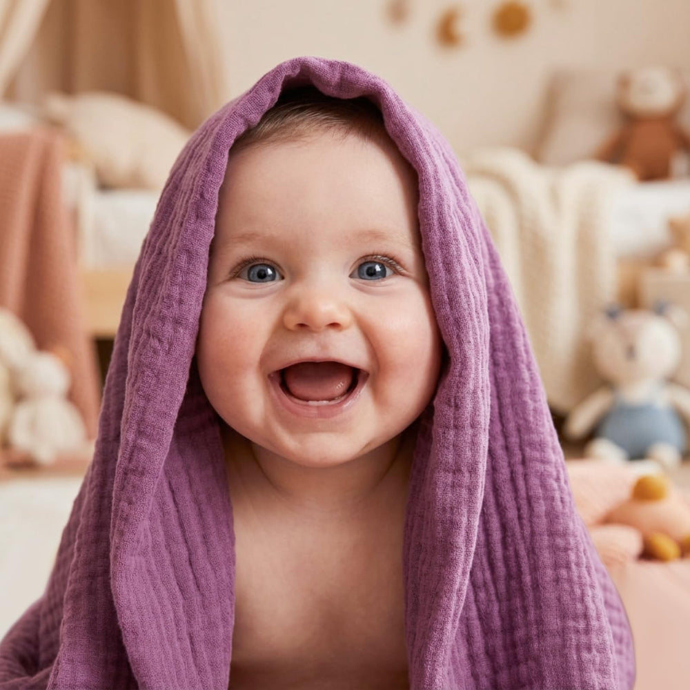 Gift-ready Buryeah burp cloths for a thoughtful baby shower gift.