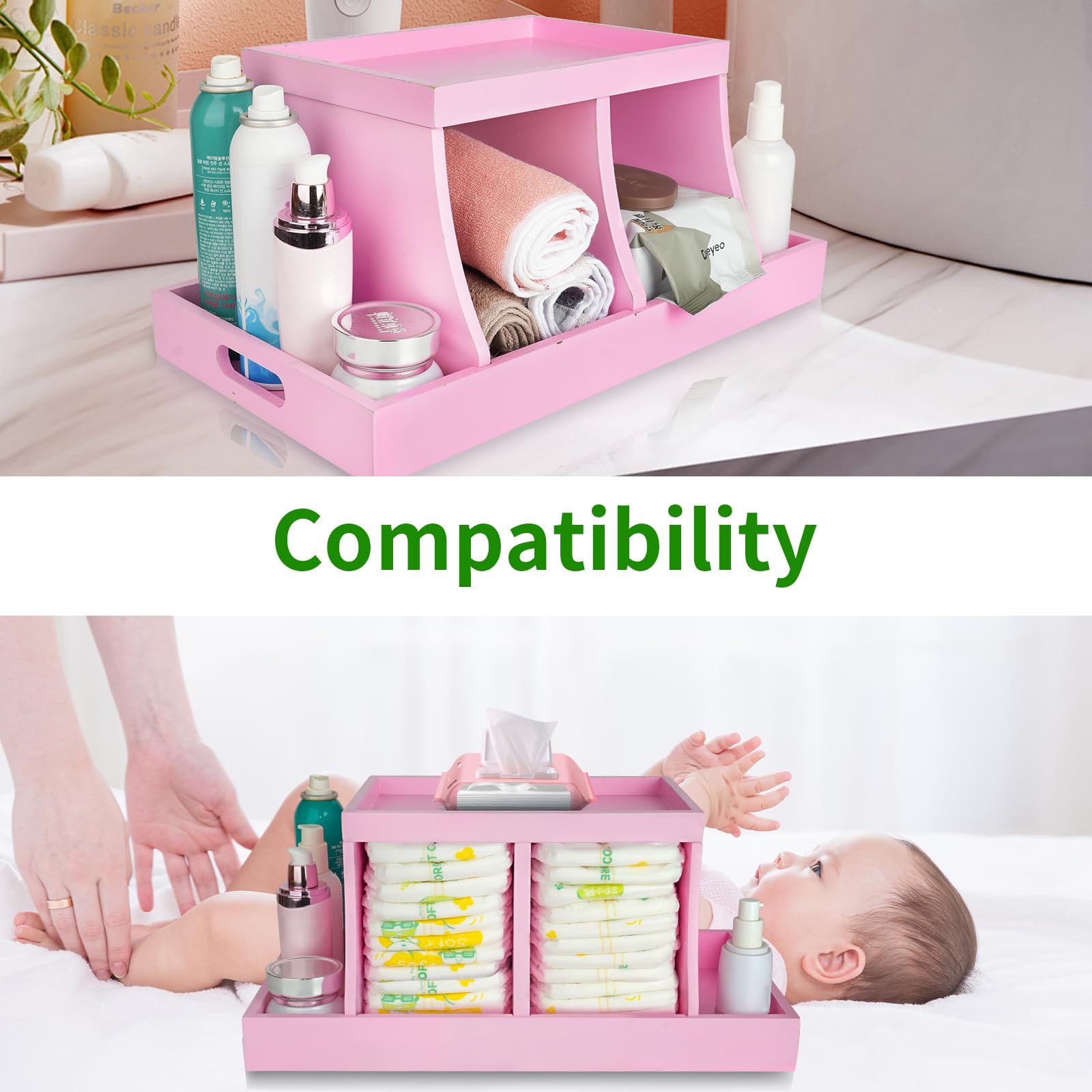Busidhji easy-assembly diaper caddy ships with screws for quick setup