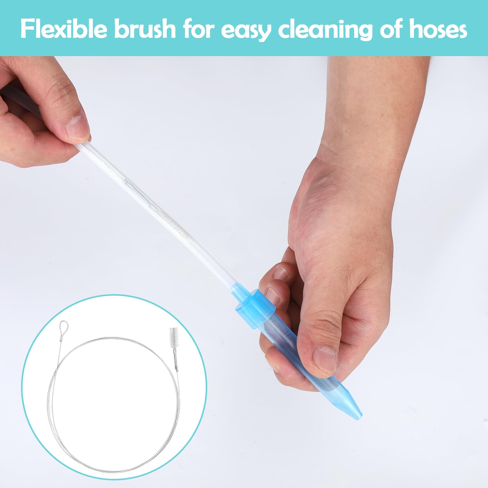 BUSOHA 304 stainless steel core brushes scrub residue without scratching.