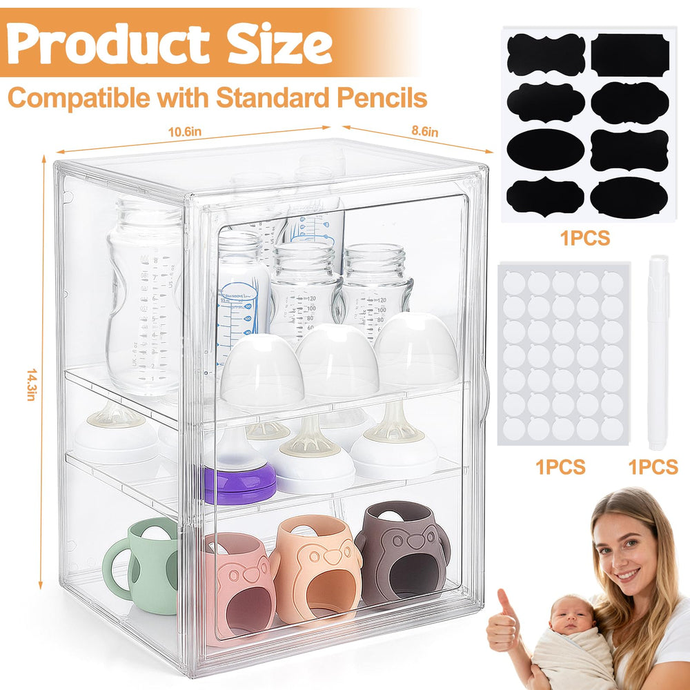 BUSOHA bottle-pump-parts-drawer with clear acrylic for quick access.
