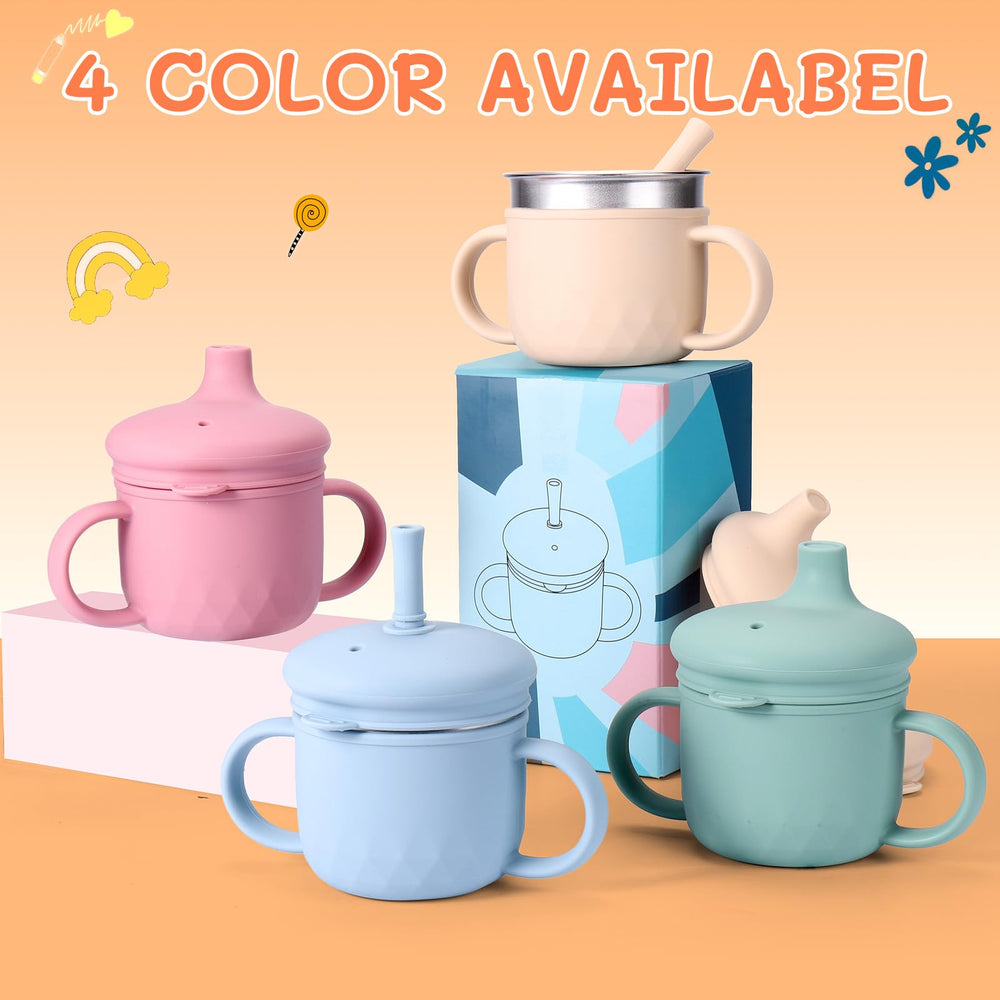 BUSOHA stain-resistant cup ideal for travel, daycare, and busy days.