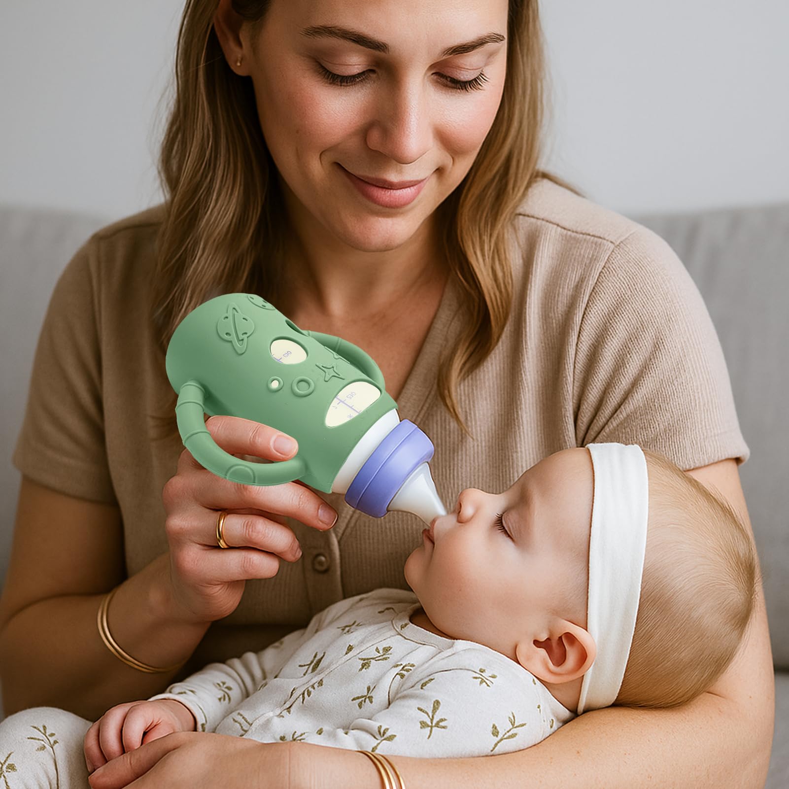 BUSOHA silicone sleeve is dishwasher-safe for easy cleaning and care.