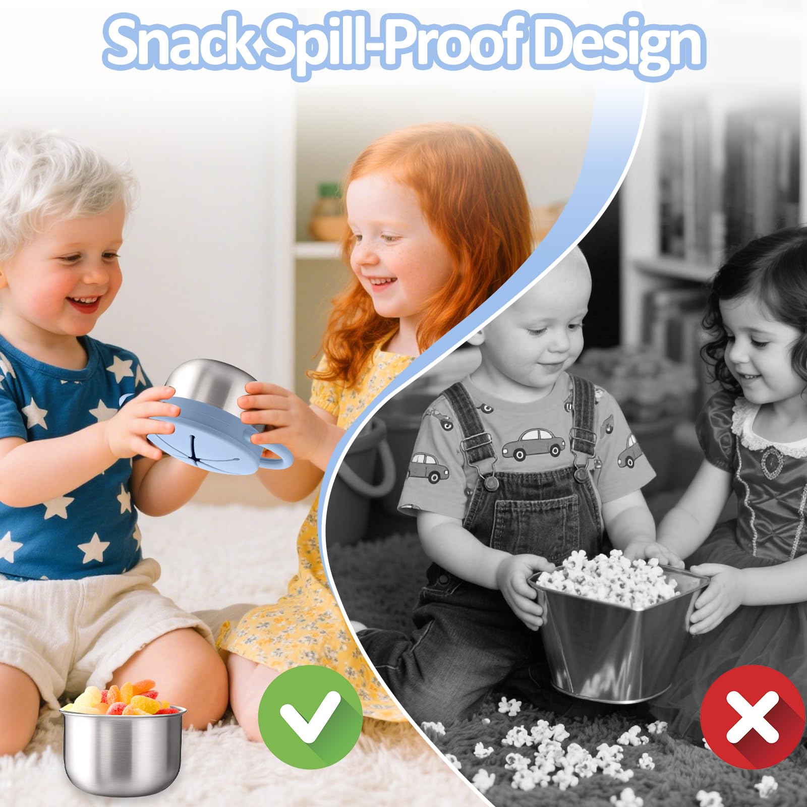 BUSOHA easy-grip handles promote independent self-feeding in toddlers