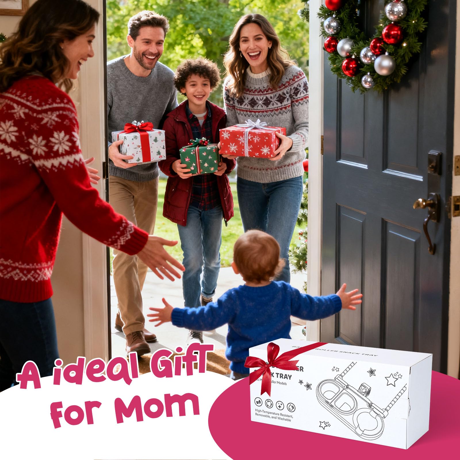 BUSOHA folds-with-most-strollers for quick setup on the go.