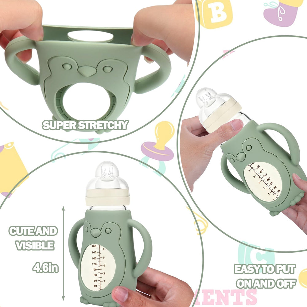BUSOHA MAM sleeve with grip handle eases holding for parents.