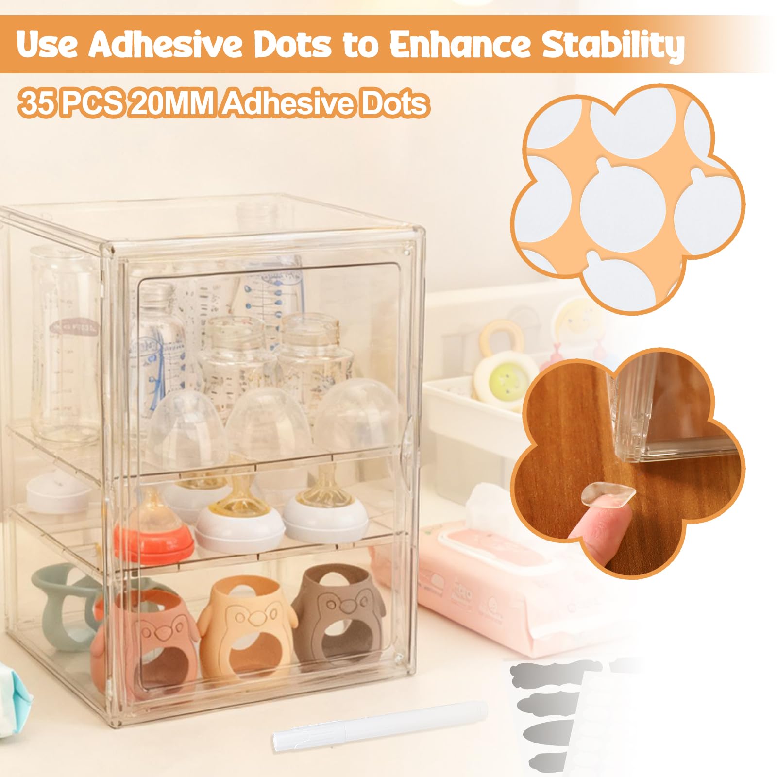 BUSOHA multi-purpose storage drawer is versatile for home areas.
