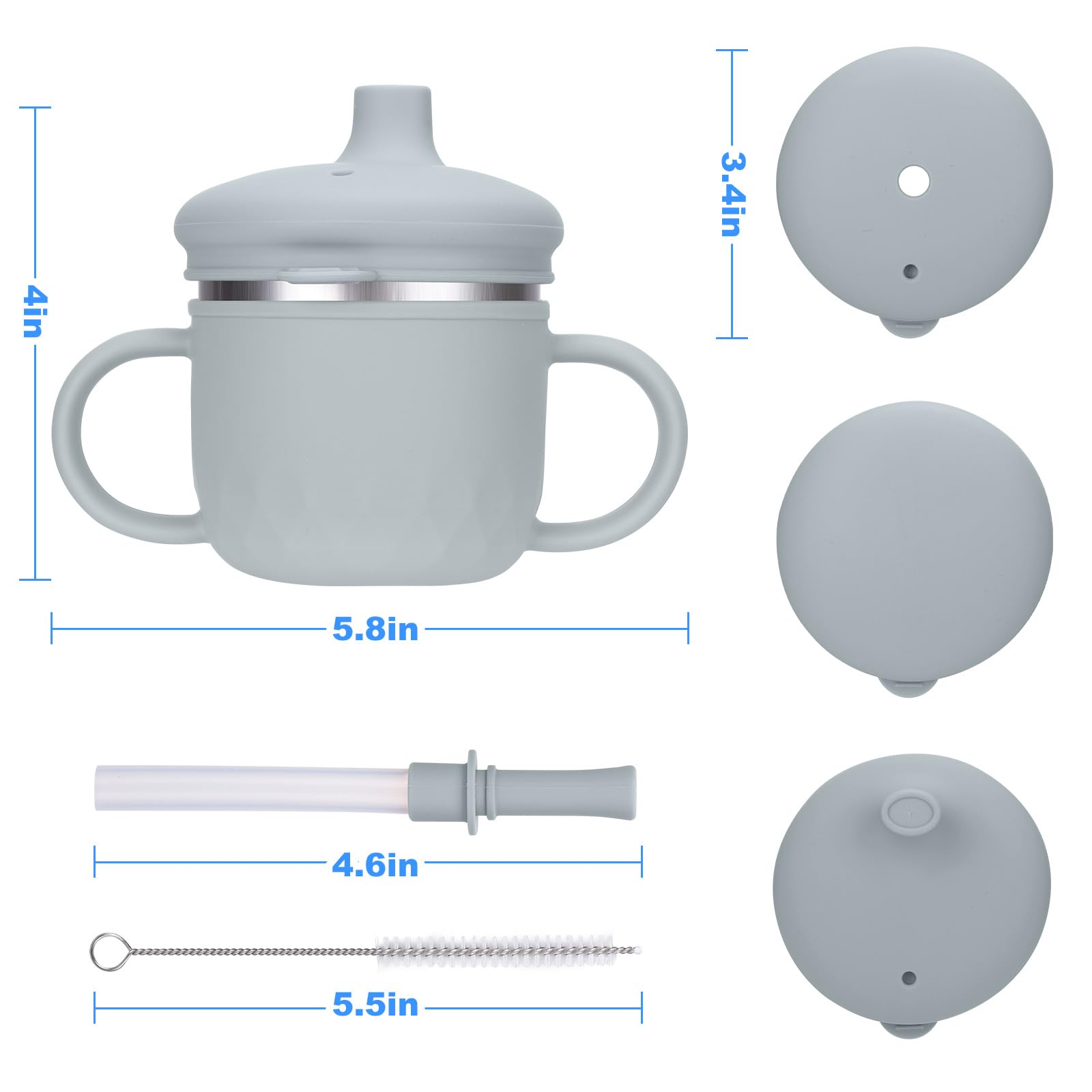 Bousea spill-proof silicone lid keeps drinks contained during travel