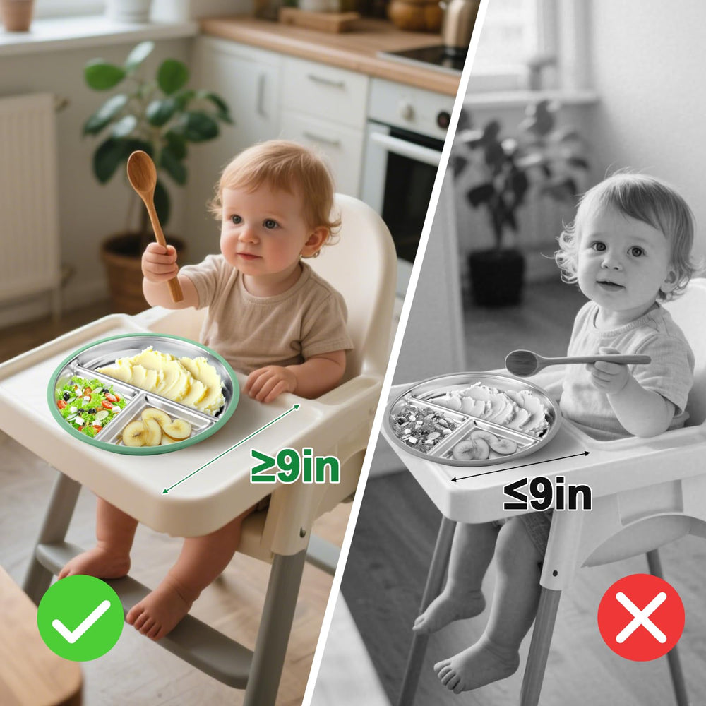 BUSOHA unbreakable, heat-resistant plate endures drops and busy days.
