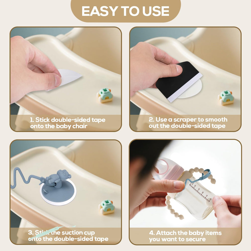 BUSOHA utensils straps keep spoons within reach at mealtime.