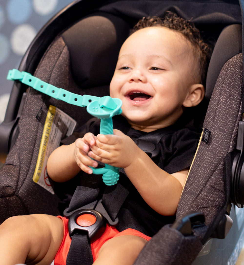 Busy Baby silicone is BPA-free and easy to sanitize.