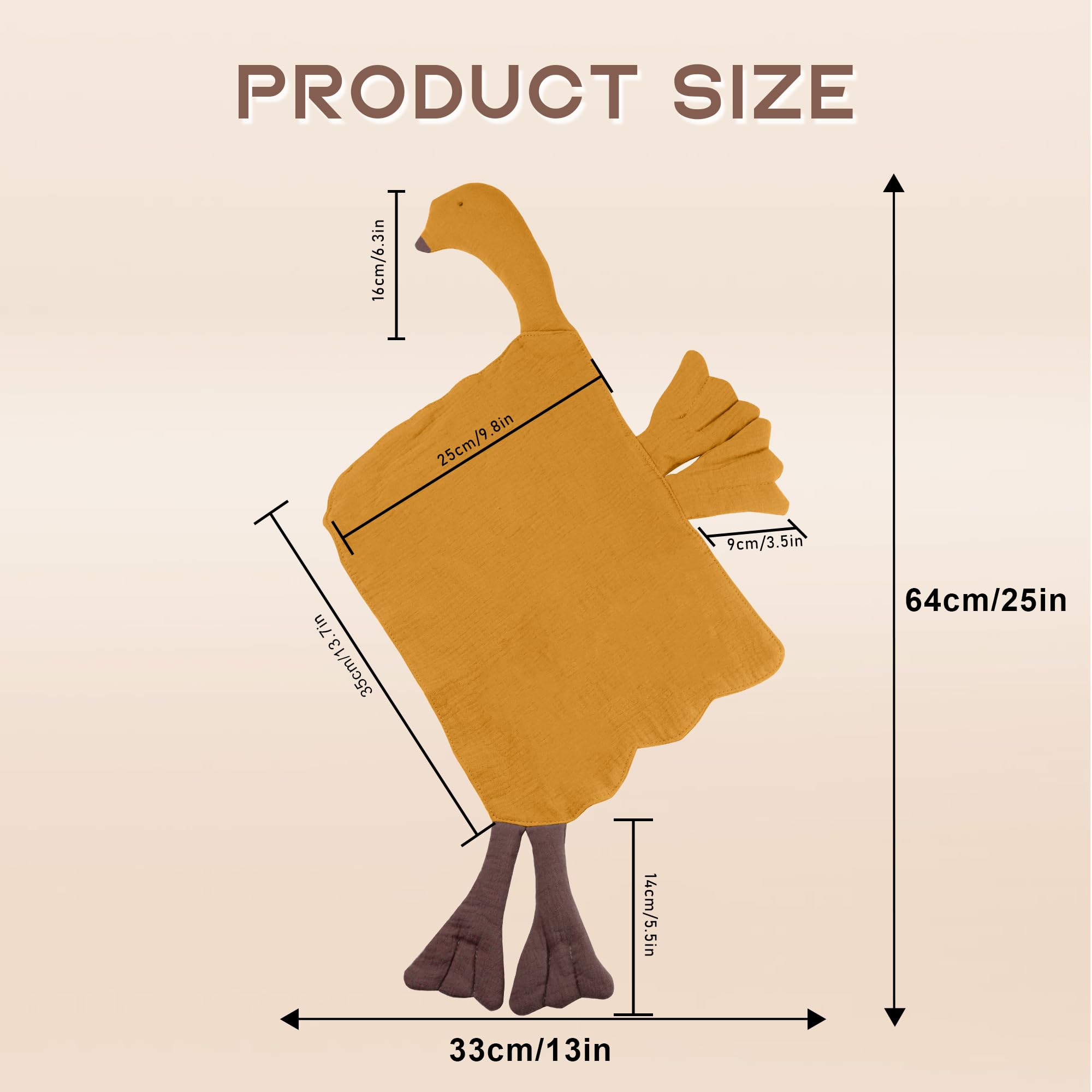 But Not Goose Lovey easy-grip size supports little hands to carry or cuddle.