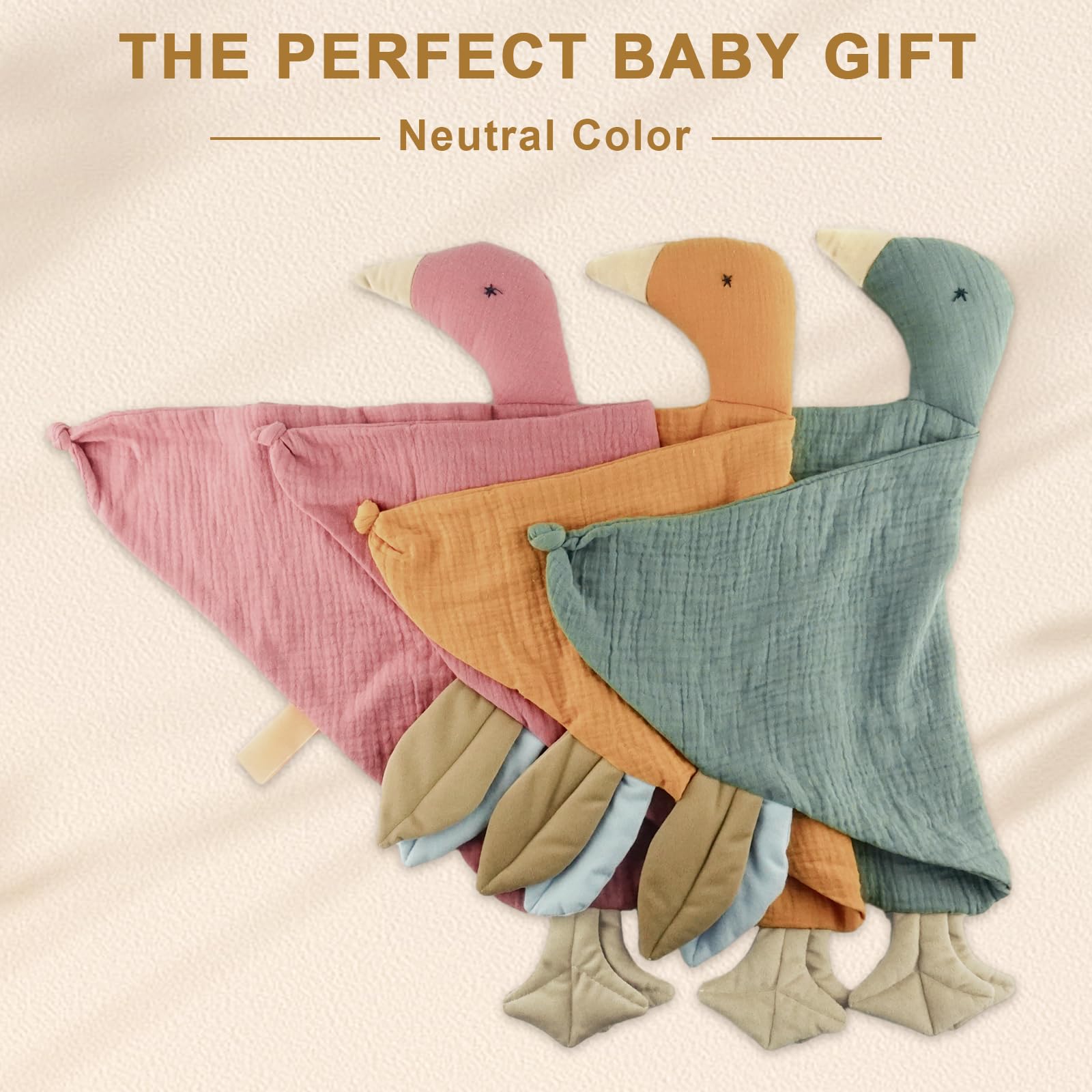 BUT NOT pea-green goose motif adds a playful touch to daily routines