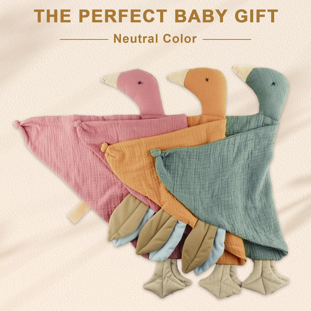 BUT NOT pea-green goose motif adds a playful touch to daily routines