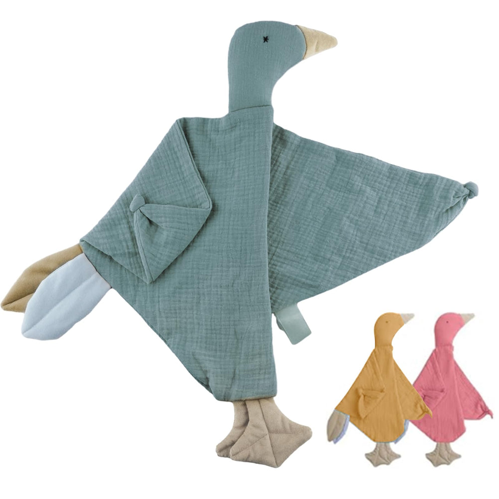 BUT NOT Security Lovey with goose design for calming baby during naps