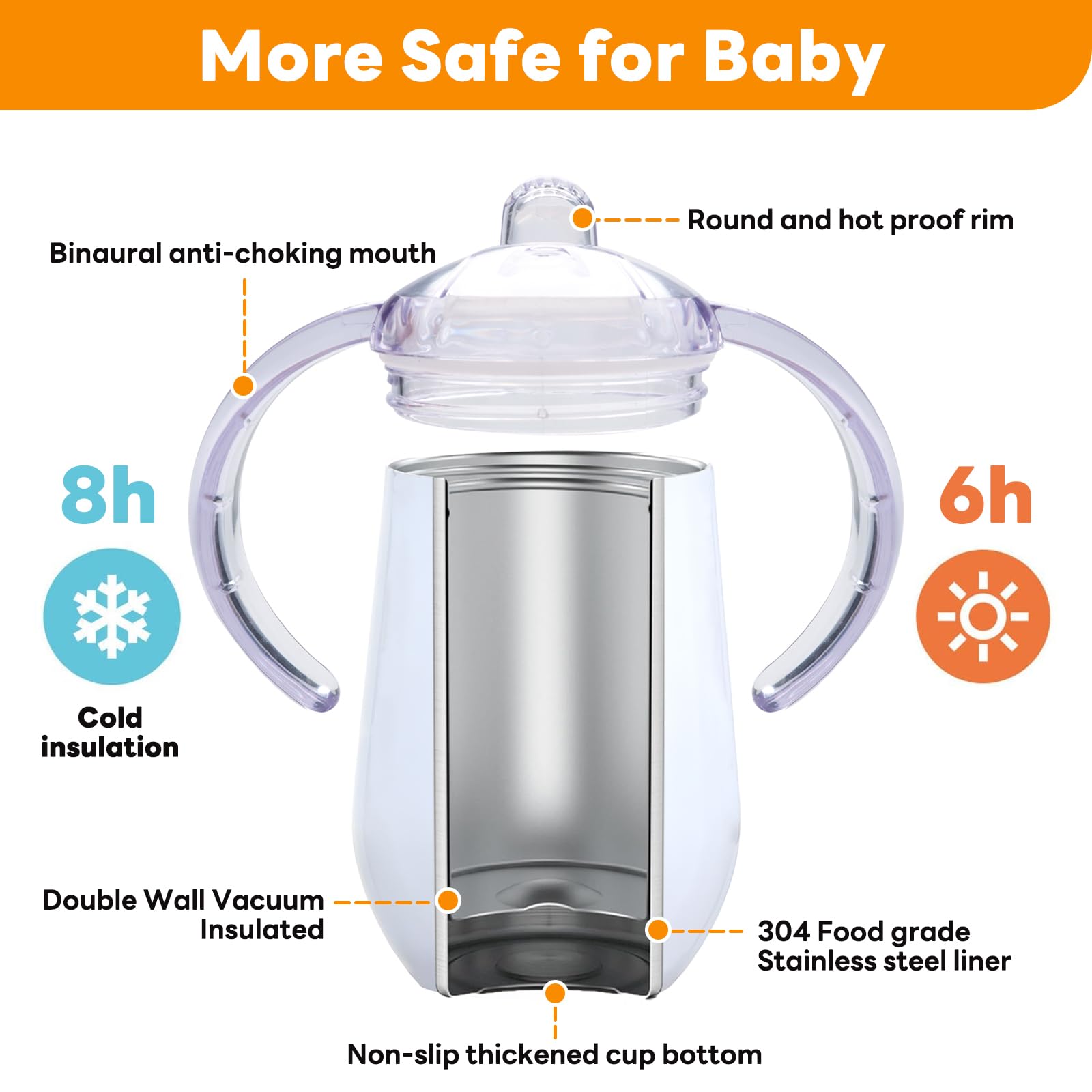 Buumin double-wall vacuum insulation keeps drinks at temperature for hours.