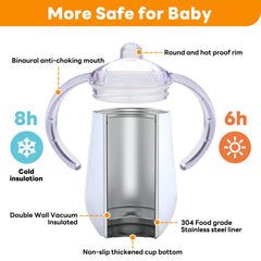 Buumin double-wall vacuum insulation keeps drinks at temperature for hours.