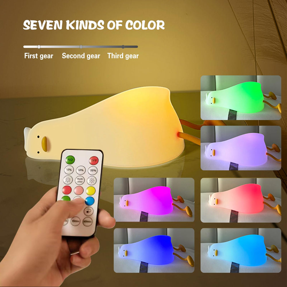 Buwect dimmable warm LED duck lamp offers gentle bedtime lighting