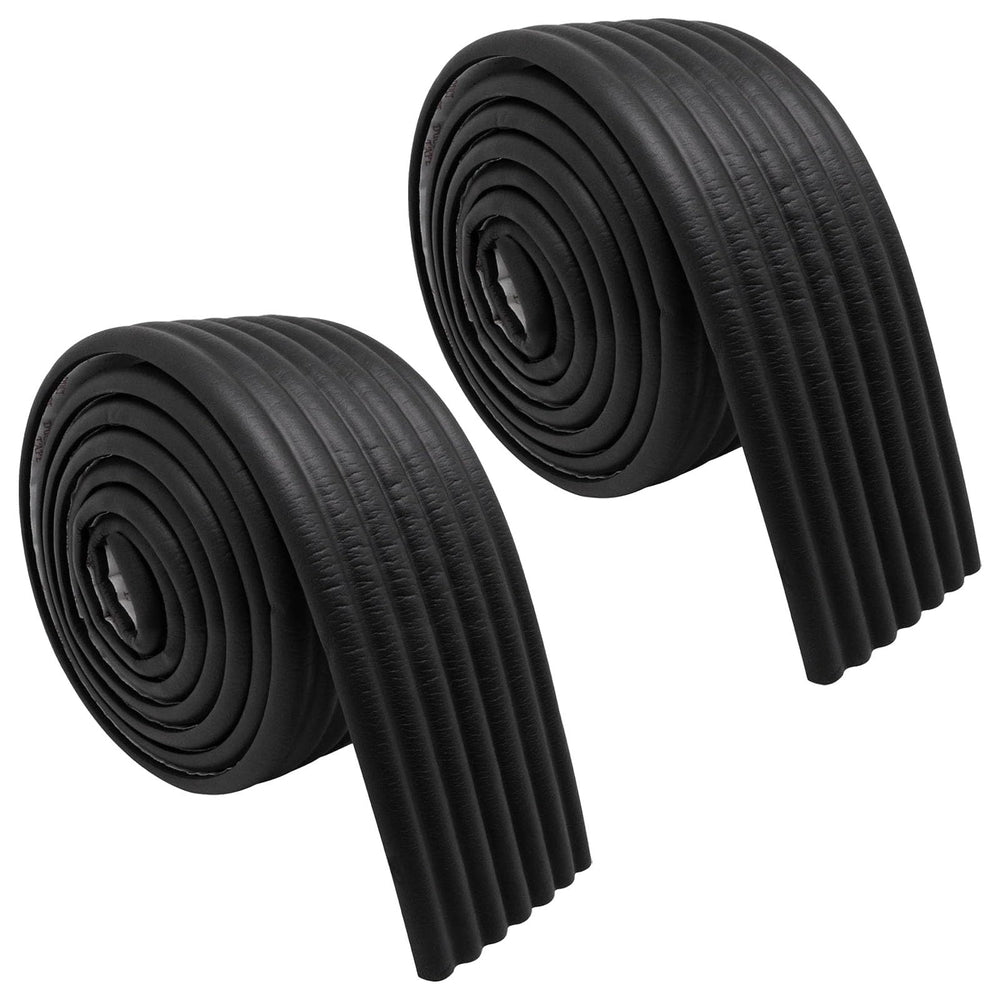 BUXIMN corner protector on furniture edge provides soft impact protection for toddlers.