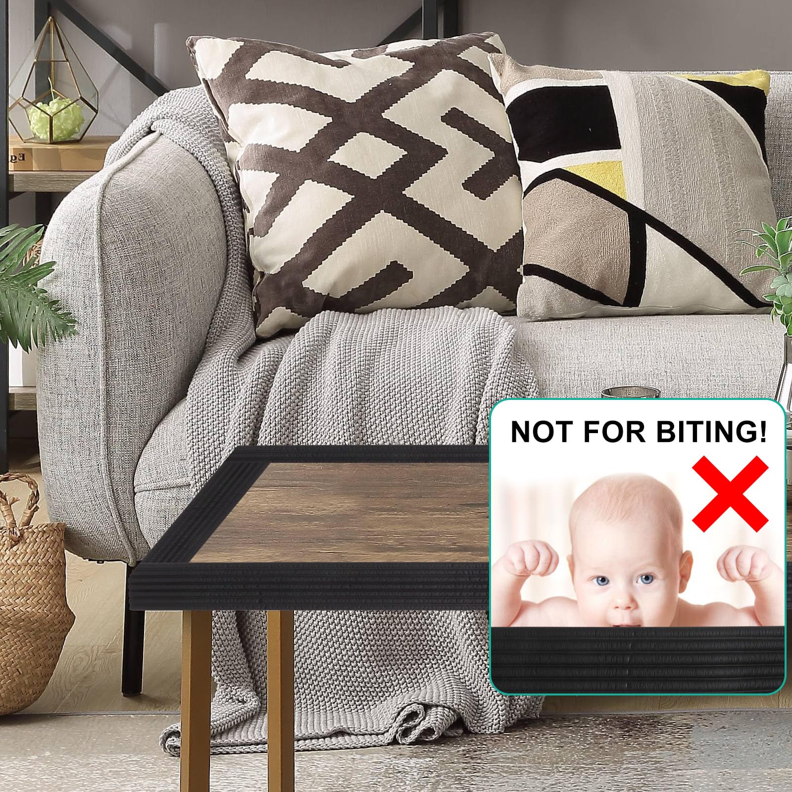 BUXIMN cut-to-fit corner pad allows precise coverage for any layout.